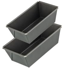 Zenker 9916650 Ensemble de 2 moules à cakes 20 cm et 16 cm, moule à cake, moule à gâteaux rectangulaires, moule a gateau, moule rectangle, Acier, 20,5 x 11,5 x 7 cm