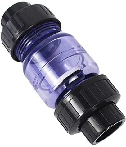 Clapet anti-retour – 25 mm 32 mm en PVC unidirectionnel avec clapet anti-retour, raccord d'eau for jardin, irrigation, aquarium (couleur : gris, taille : 32 mm) (Color : Grijs, Size : 32mm)