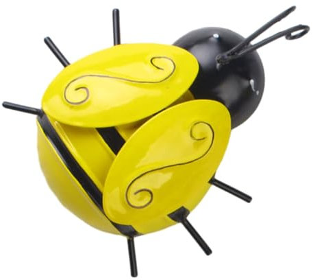 Toddmomy Metall-Bienen-wandkunst Aus Eisen Bienen-wanddekoration Zum Aufhängen Lebendige Farben Für Garten Und Kinderzimmer Robustes Metallhandwerk Für Wand Und Rasenzaun