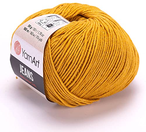 Yarn Art Jeans Yarn 160m, Soft Cotton Amigurumi Doll Animal 50g Knitting Crochet (84)