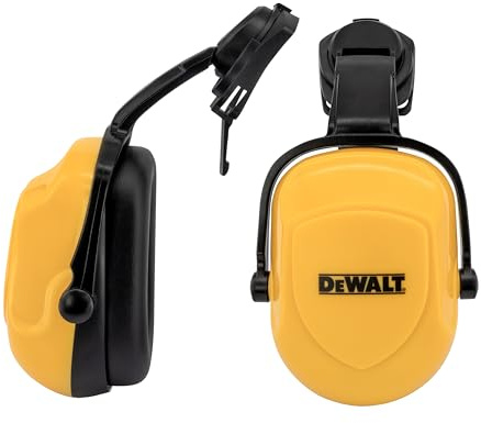 DEWALT DPG660 Yellow with Black Earcups Dielectric Expandable NRR 25 Cap Mount Earmuff