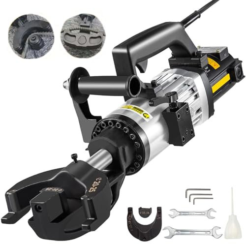 SNBGRYE 1500W Elektrische Biegemaschine FüR Stahlstangen, Hydraulische Biege/Richtmaschine FüR Stahlstangen, Biegedurchmesser: 4–25 Mm, Biegewinkel: 0–130 °, Bewehrungsstahl, Rundstahl