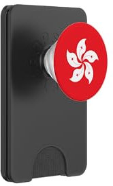 Hong Kong China Flag PopSockets PopWallet for MagSafe