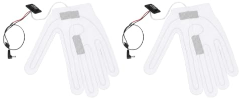 Yosoo Health Gear Gloves Heating, 2 PCS Adjustable Heat | Electric Heating Pad for Winter Gloves, 3 Temperature Settings, Soft Cotton