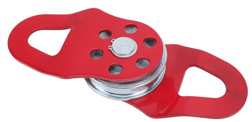 Pyhodi Bloc D'arrachage 8T, Poulie de Treuil Robuste Tout-Terrain de Récupération de Force pour Corde Synthétique ou Câble en Acier, Bloc de Matériel Universel pour Camion Tracteur ATV