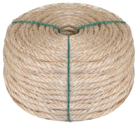 Eunice 1/16 Inch by 164 Feet 4mm Natural Sisal Rope for Cat Scratcher
