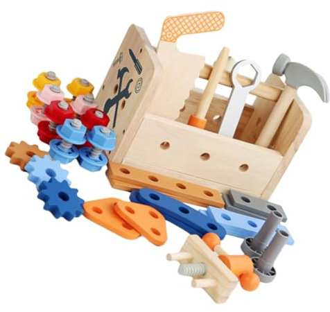 Toddmomy 1Satz Multifunktionales Werkzeugset Pädagogisches Für Kleinkinder Mit Schraubenschlüssel Und Schraubendreher Lernspielzeug Für Jungen Und Jahren