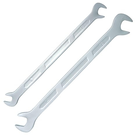 PANSHIYON Super Thin Wrench, 2PCS 45° Angle Head Double Open-End wrenches 8mm 10mm 12mm 13mm for Tight Spots Repair