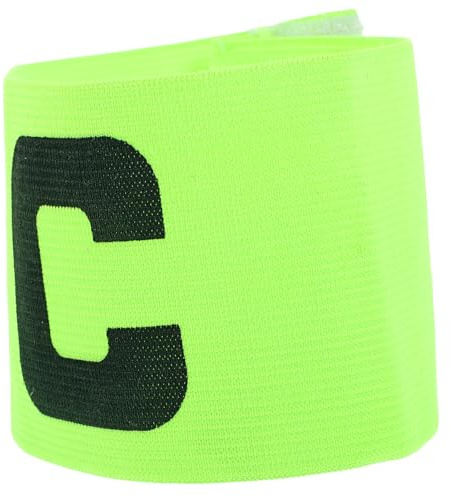 YARNOW Kapitänebinde Fußball Armband Elastisch Verschleißfest Fluoreszierend Grün Für Mannschaftssport Outdoor