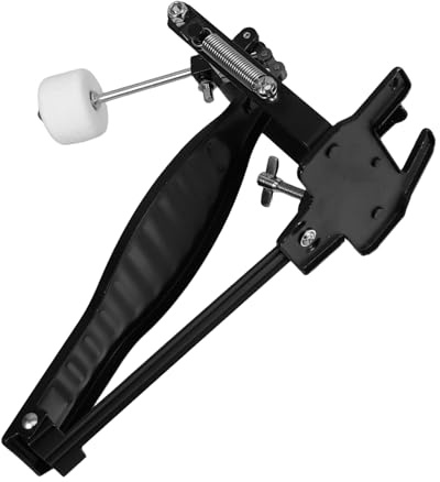 FUTUREORYY Schwarzes Bassdrum Pedal aus Aluminiumlegierung mit Präzisem Design Einfache Montage Geeignet für Schlagzeugsets von Anfängern und Professionellen Schlagzeugern