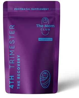 4th Trimester Vitamins for New Moms – Ideal for Energy, Mood, Hormone Balance & Healing – Recovery Postnatal Multivitamin with Iron, Magnesium, VIT C, D3, Biotin & Zinc – 60 Capsules – 1 Month Supply