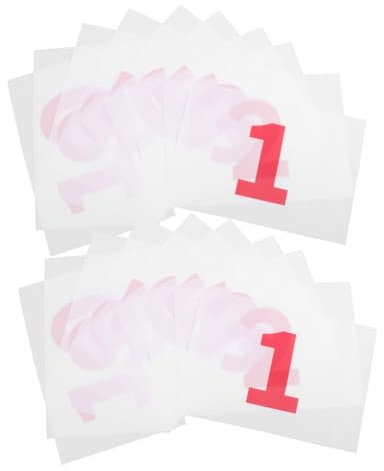 TOBBOMEY Dorsales De Reutilizables con Números Claros 1-10, Material Resistente Intemperie, Diseño Ligero y Fácil Sujeción, Paquete De 10 Unidades para Maratón y Eventos Deportivos