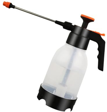 YOSADIER Spruzzatore Manuale a Pressione 12L per Giardinaggio Annaffiatoio Pratico in Plastica Trasparente Arancione Accessorio per Irrigazione di Fiori e Piante Domestiche