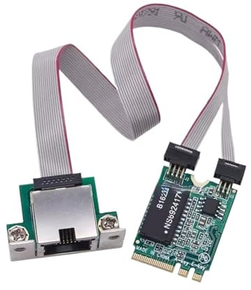Tarjeta LAN Ethernet de 2,5 GB, Adaptador de Red de Puerto COM M2 A/E a RJ45, Chip M.2 A + E KEY210, Tarjeta de Red Gigabit de 2,5G/1G/100Mbps