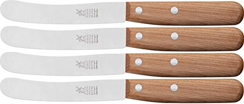 4x Frühstücksmesser, „Buckels, Tafelmesser, Brotzeitmesser, Windmühlenmesser