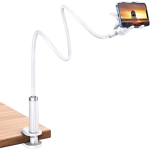 UGREEN Telefonhalterung für Bett, Schreibtisch, Schwanenhals, flexibel, kompatibel mit iPhone 15 Plus Pro Max 14 13 Galaxy S23 S22 S21 Ultra S20 Redmi Note 12 Pro