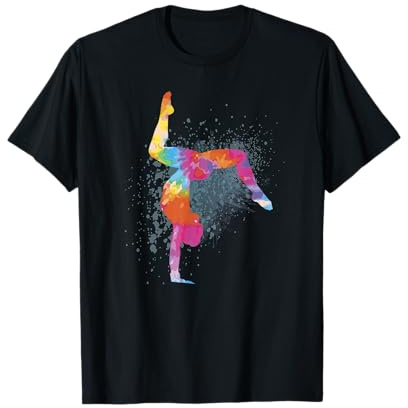 Turnen Mädchen Figur Design - Akrobatin Kunstturnen Turn T-Shirt