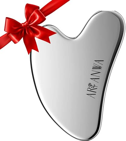 ARI ANWA Edelstahl Gua Sha – Gesichtsmassage & Lymphdrainage Tool
