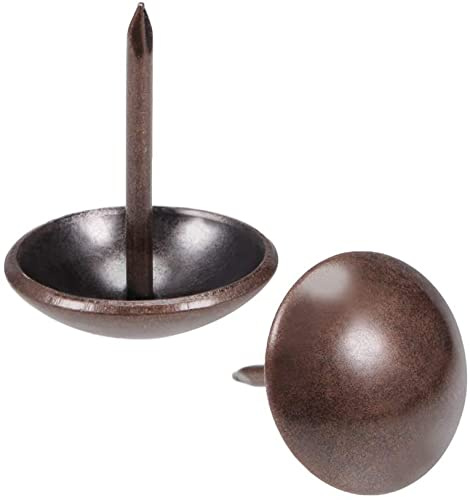 XYWHPGV Chiodi per tappezzeria, 19 mm, diametro testa, antico, rotondo, pollice, puntine, tono rame, per testate del divano, 50 pezzi(df692 9485e 7396e b3142 1ee8b eda29