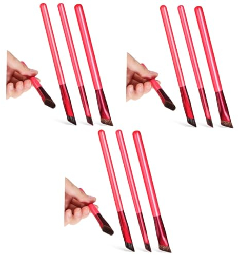 Ipetboom 9stücke Augenbrauenpinsel Professionelle Kosmetikwerkzeuge Für Augen-make-up Ergonomisches Design Für Eyebrow Powder Und Mascara Tragbar Und Benutzerfreundlich