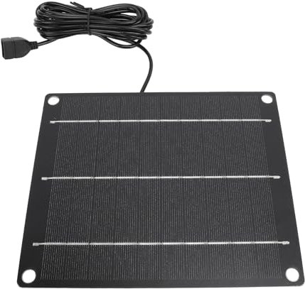 Solarladegerät 6 W USB-Solarpanel mit Monokristallinem Silizium, Hocheffiziente Energieumwandlung, Tragbares Solar-Erhaltungsladegerät für Außenanwendungen, Solarpanel-Kit 20 W