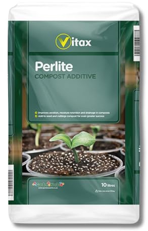 Vitax Perlite 10L – Horticultural Grade Soil Conditioner for Seed Sowing, Potting & Root Development – Improves Drainage, Aeration & Moisture Control in Compost and Soil