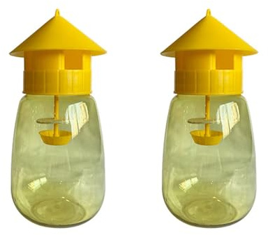 Lot de 2 pièges à guêpes réutilisables pour l'extérieur - Pour frelons et guêpes