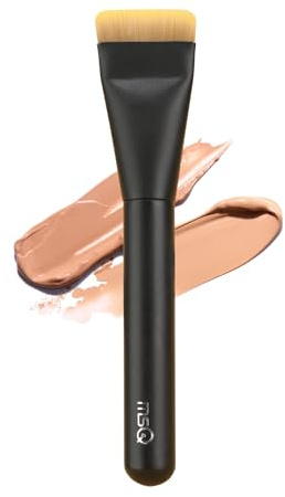 MSQ Ultra Thin Foundation Pinsel Flacher Foundation Pinsel Flat Top Make-up Pinsel Flüssiger Puderpinsel für Frauen Mädchen Beauty Geschenke, Ideal für Cremige