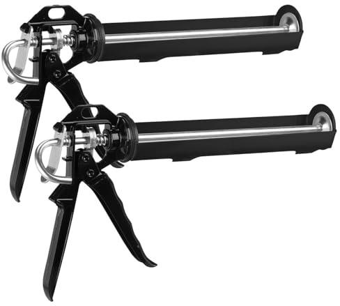 AGT Kartuschenwerkzeug: 2er-Set Kartuschenpressen, Drehrahmen, für Kartuschen bis 310ml & 23cm (Skelett-Kartuschenpresse, Silikonpistolen, Pistole)