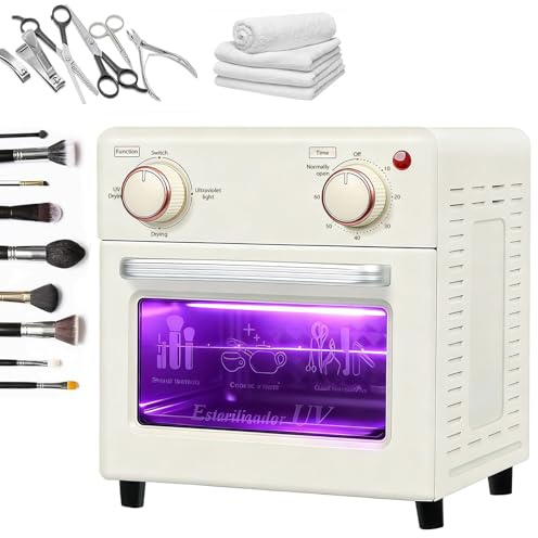 10L UV Sterilisator für Instrumente mit Trocknerfunktion Ozon Sterilizer mit Timer Nagel Werkzeug Pinzetten Schere Handtuch Sterilisator für Nagelwerkzeuge Kosmetikwerkzeuge Fußpflege Schönheitssalon