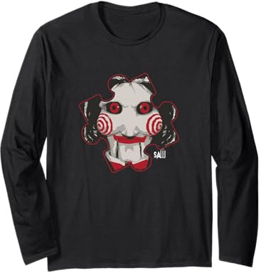 Saw Billy The Puppet Puzzle Piece Long Sleeve T-Shirt