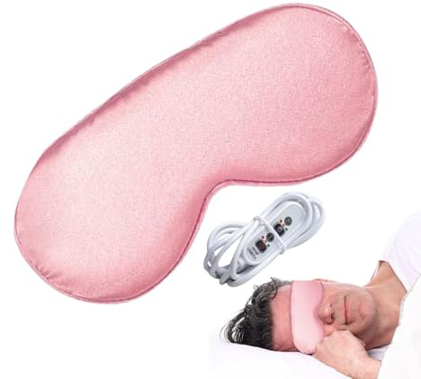 Cerotto Riscaldante Occhi, Cerotto per Dormire con 3 Livelli di Riscaldamento e Schermatura Luminosa, Copriocchi Blocco Luce Compressa Calda Relax Spa Viaggio Notte