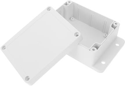 FIXOSHEE Outdoor Lithium Battery Case Flame-retardant Abs Plastic Monitor Terminal Box Electrical Junction Enclosure with Thick Ear Design for Safe Outdoor Wiring