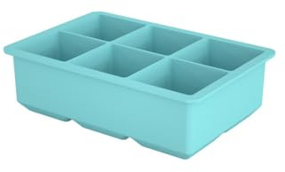 kmgfsd Bandeja flexible de silicona para cubitos de hielo grandes, molde seguro para congelador, fácil liberación, para cócteles, whiskies, uso doméstico, silicona de grado alimenticio