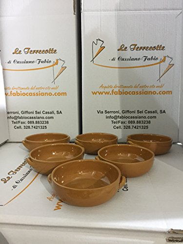 Le Terrecotte di Cassiano Fabio Set 6 tegamini cm 13 da Forno