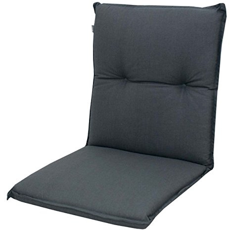 Doppler Luxus Niederlehner Auflage 7 cm 940, Uni Anthrazit, 100 x 50 x 7 cm, Baumwollmischgewebe