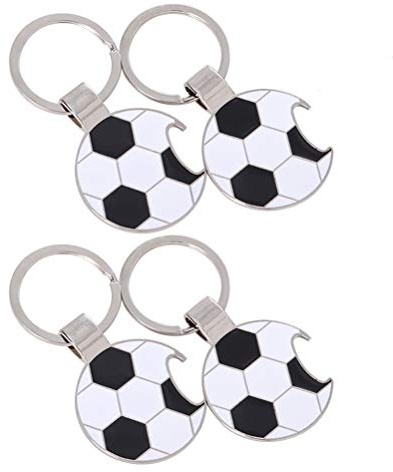 STOBOK Portachiavi di calcio chiave apri di bottiglia di calcio per la coppa del mondo 10pcs