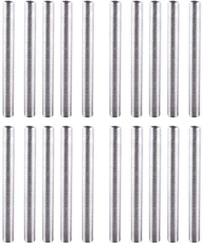 edi-tronic 20x M10 Gewinderöhrchen Gewinderohr Gewinde Rohr 10cm 100mm für Porzellanfassung