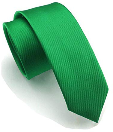 JEMYGINS Slim Krawatte für Herren, 6,4 cm, einfarbig, schmale Krawatte (6 cm) Gr. Medium, Grün 2
