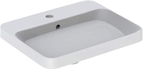 Geberit VariForm lavabo à encastrer rectangulaire, 550x450mm, avec trou pour robinet, avec trop-plein, 500.741.00.2, 500.741.00.2, Colorazione: bianco