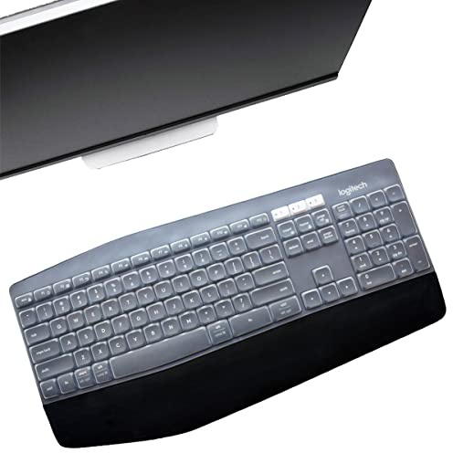 MUBUY-GOL Tastaturabdeckung für Logitech MK850, MK875, MK825 Desktop-PC, Silikon, transparent
