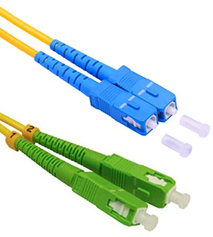 DG Systems - Cavo fibra ottica SC - SC/A duplex monomodale - Made in Italy (3 mt)