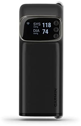 Garmin Index™ BPM, Smart Blood Pressure Monitor, FDA-Cleared Medical Device, Easy-to-Use with Built-in Display Adjustable
