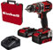 Einhell TE-CD 18/50 Li-i BL Power X-Change - Trapano avvitatore a percussione a percussione wireless (Li-Ion, 18 V, 50 Nm, motore senza carbone, con 1 batteria da 2,0 Ah e 1 batteria da 4 Ah PXC +