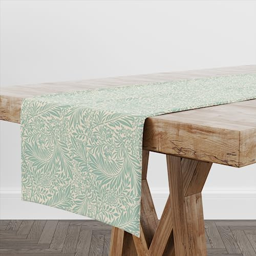 Harrison Cropper William Morris Larkspur Fabric Table Runner (Duck Egg)