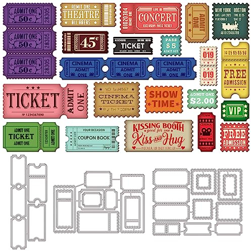 GLOBLELAND 3 juego de 20 troqueles de Corte para Marco de Sellos Postales para Manualidades, Álbumes de Recortes, Marcos de Bordes, Troqueles, Plantillas En