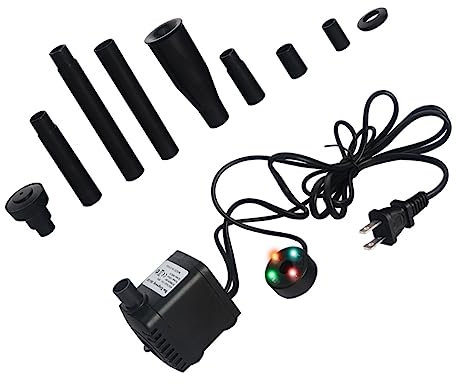 BESPORTBLE 1satz Wasserfontänenpumpe Mit Licht Miniatur-tauchpumpe Für Teich Garten Und Aquarium Für Optimale Wasserzirkulation Leise Und Energiesparend Für Schöne Fontäneneffekte
