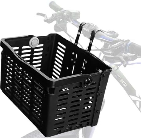 Meyagot Fahrradkorb Lenkerkorb Abnehmbare Faltbar Fahrrad Vorne Korb Gepäckträger Hinten Fahrrad Gepäckträger Fahrradgepäckträger Für Fahrradlenker Vornekorb Für Einkaufen, Haustiere, Camping, Outdoor