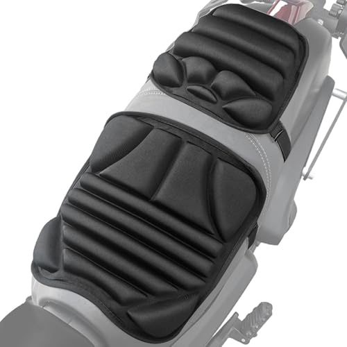 Cojín de para Asiento de Motocicleta, Asiento gel para Moto, Cojín de Asiento de Motocicleta, Cojín Asiento Motocicleta para Conductor, Carretera de Montaña, largo viaje