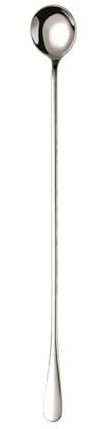 MEIFULLE 1 Cuchara de café de Acero Inoxidable con Mango Largo de 30 cm, para té, Leche, Hielo, cóctel, Vino, cucharilla pequeña para Mezclar, Utensilios de Cocina